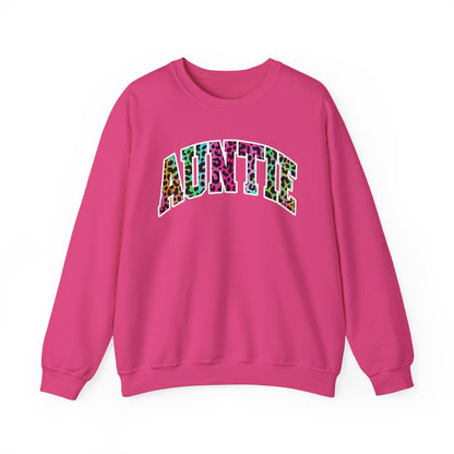 Auntie Neon Animal Print Sweatshirt