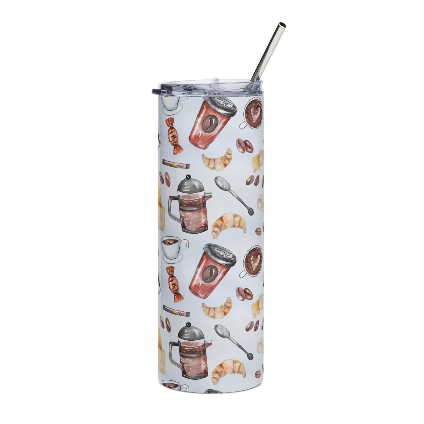 Coffee & Croissant 20 oz Tumbler