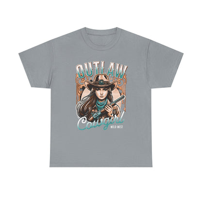 Wild West Outlaw Cowgirl Tee