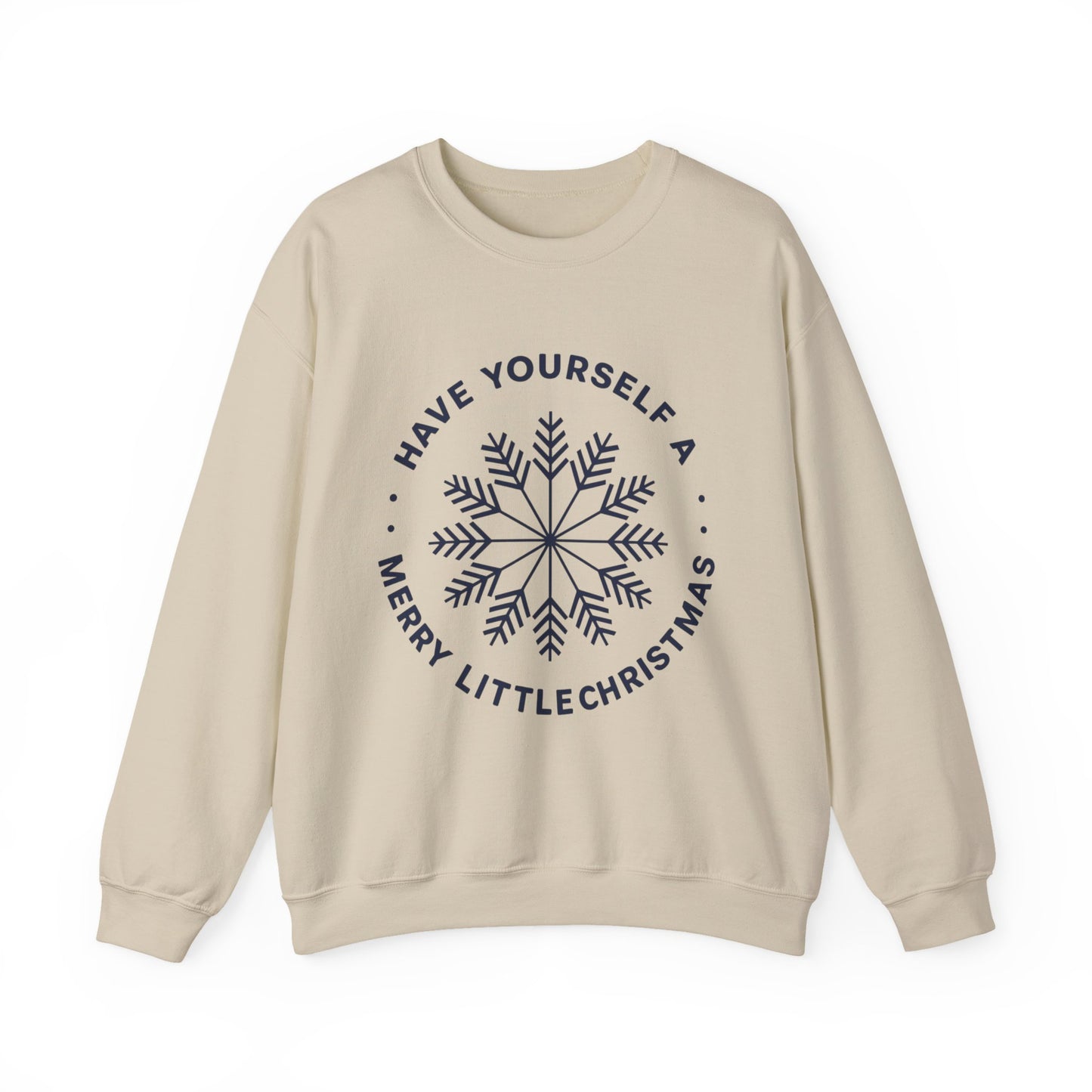 "Have Yourself a Merry Little Christmas" Snowflake Holiday Pullover