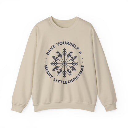 "Have Yourself a Merry Little Christmas" Snowflake Holiday Pullover