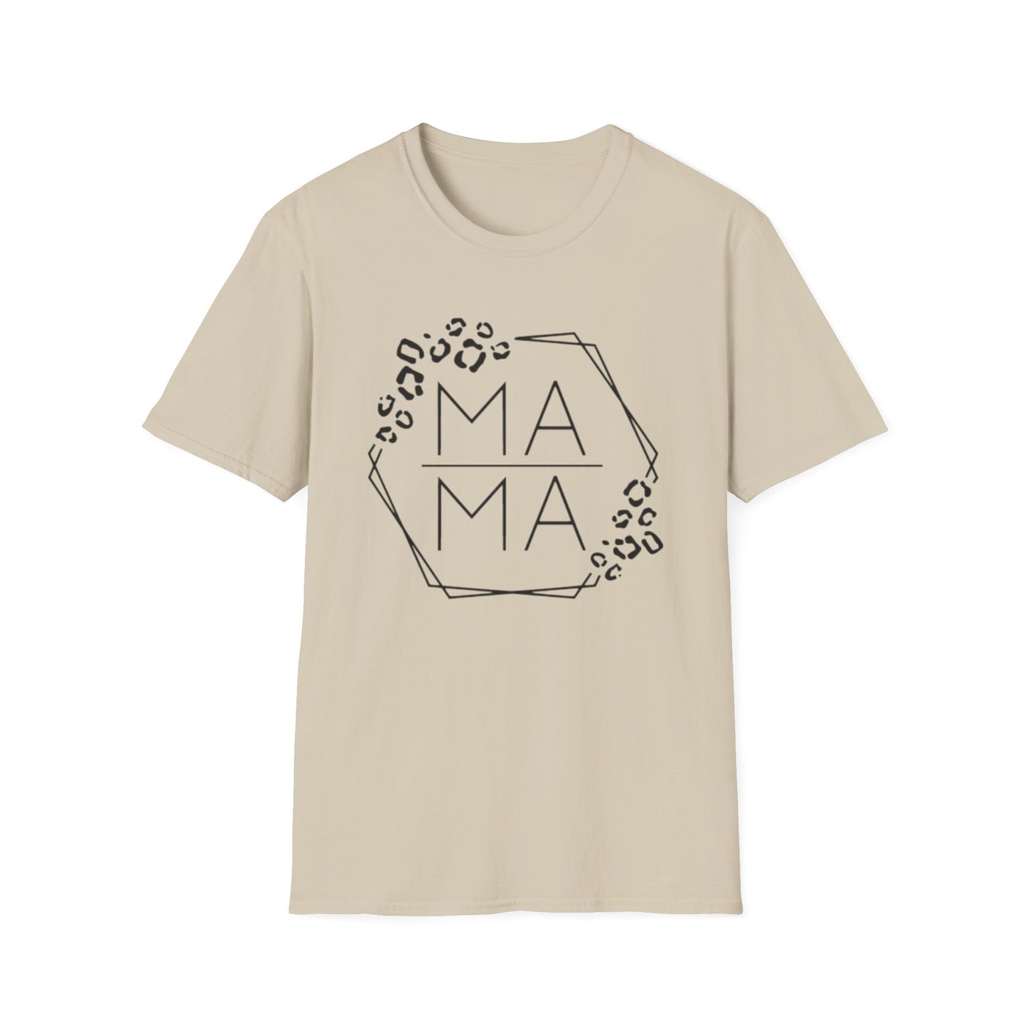Mama Leopard Hexagon T-Shirt — Modern Mom Graphic Tee