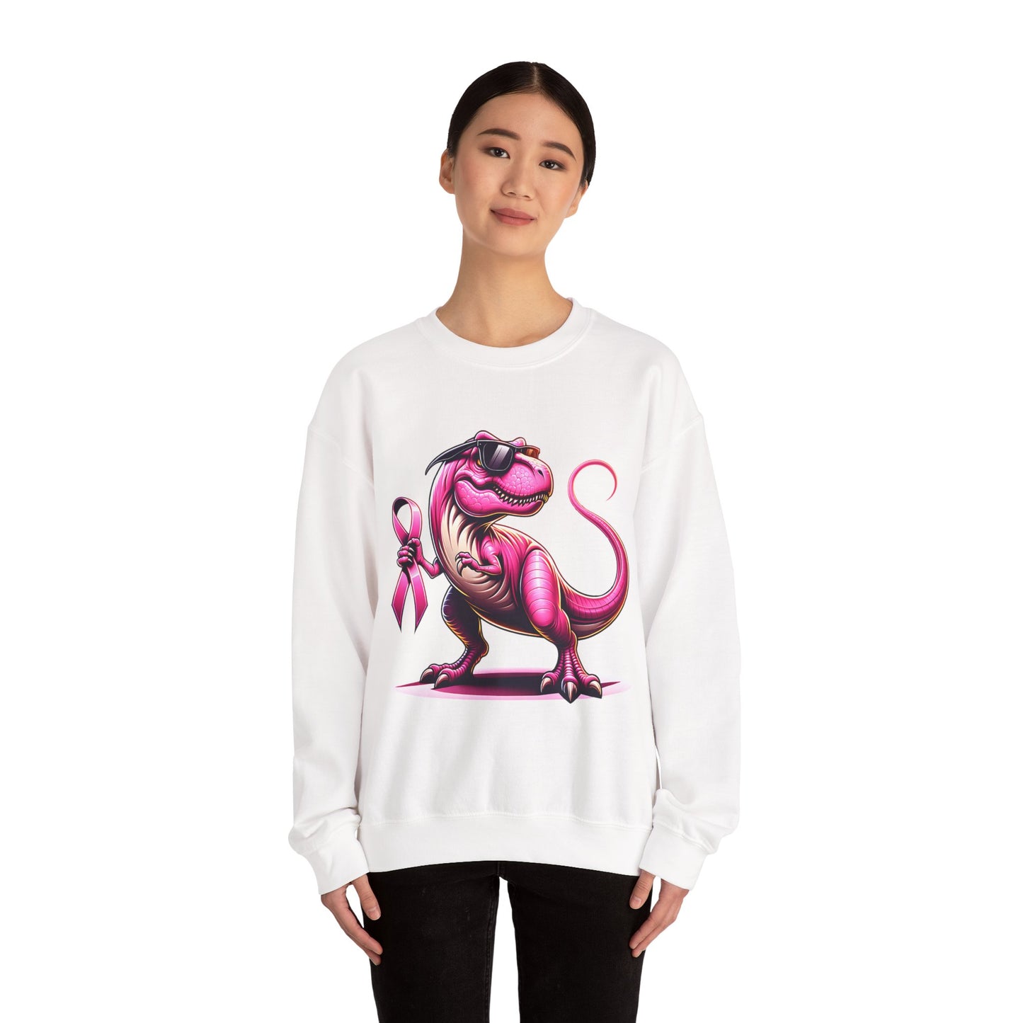T-Rex Breast Cancer Awareness Sweatshirt