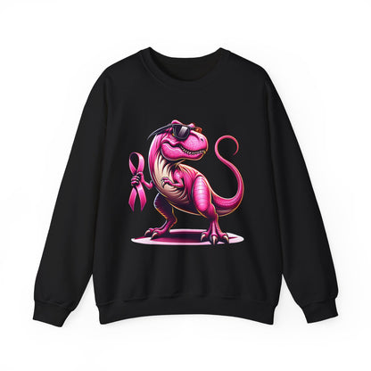 T-Rex Breast Cancer Awareness Sweatshirt
