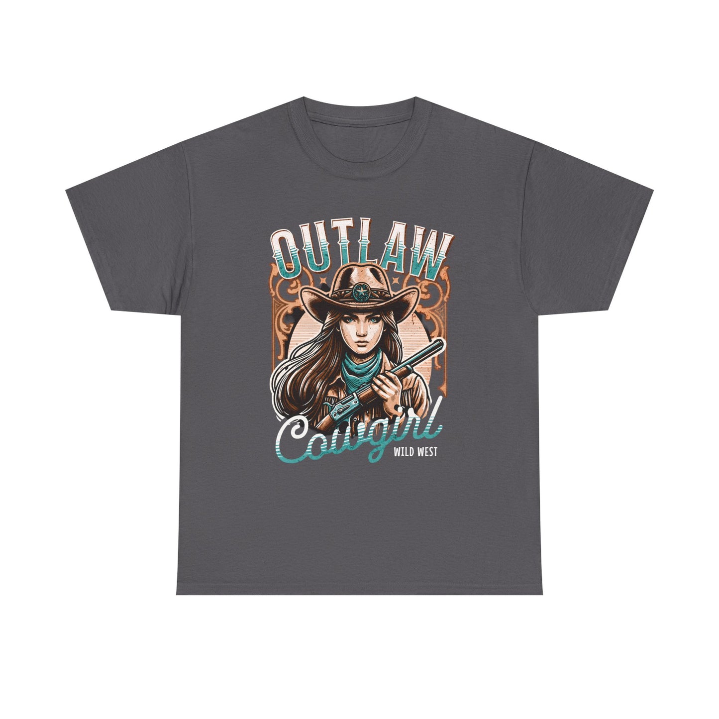 Wild West Outlaw Cowgirl Tee