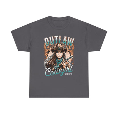 Wild West Outlaw Cowgirl Tee