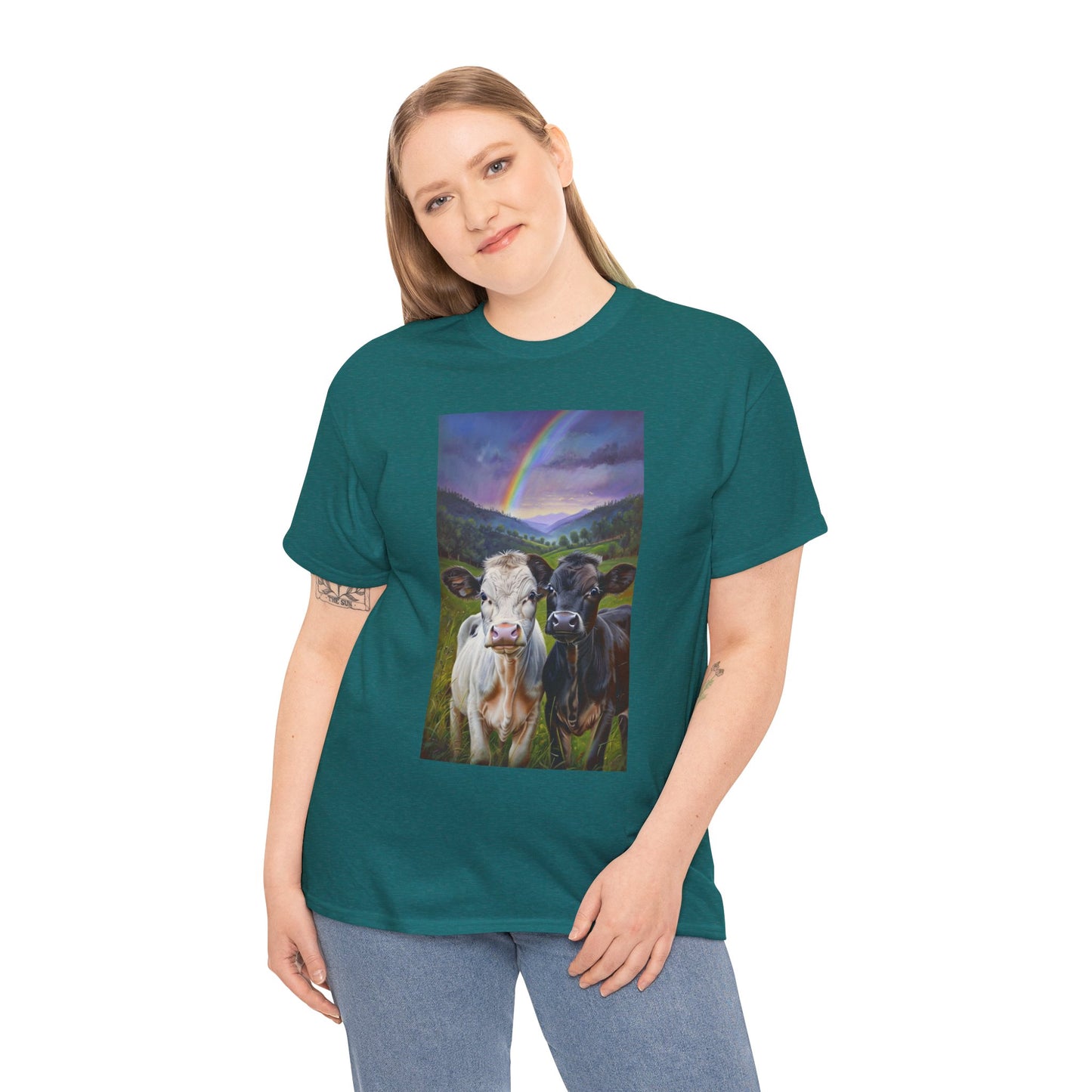 Rainbow Cow Tee
