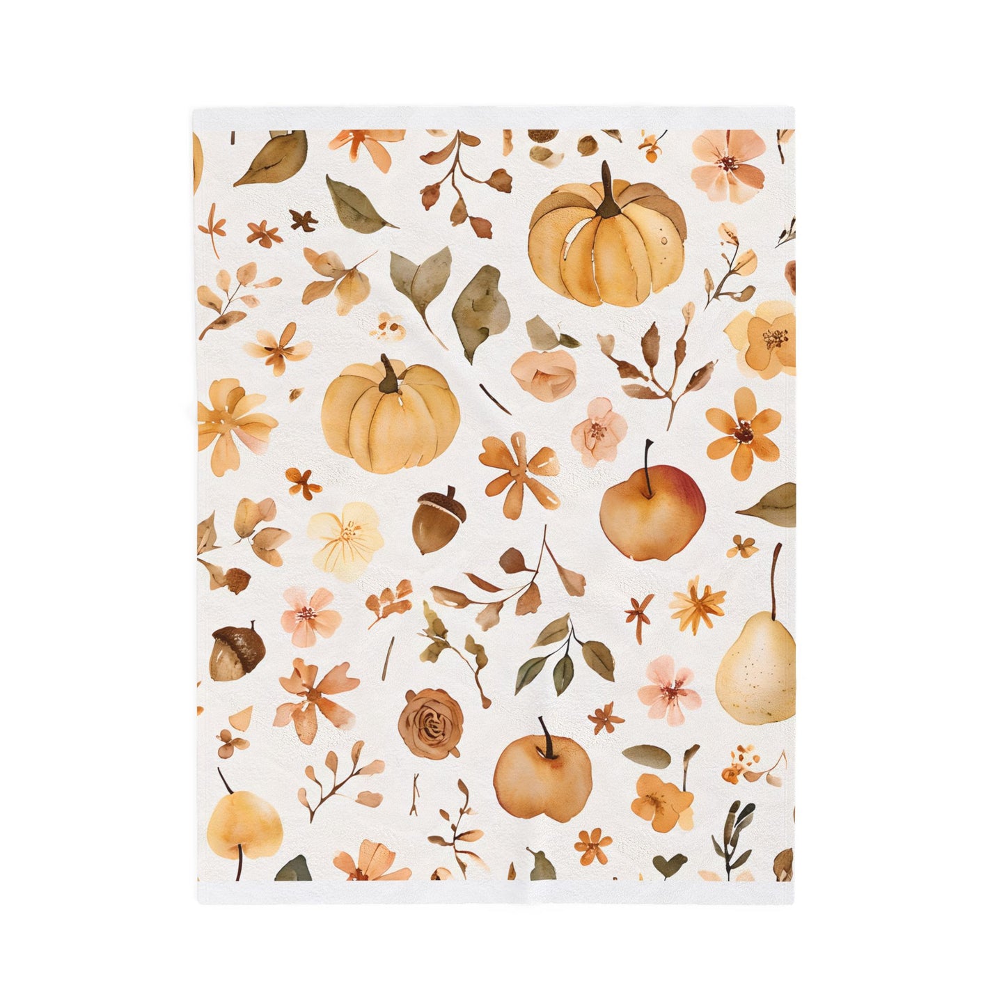 Cozy Autumn Floral Blanket
